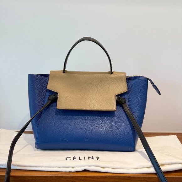 CELINE Smooth Calfskin Mini Tri-Color Belt Bag - Picture 2 of 16
